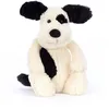 Image de Peluche Bashful Chien noir et crème (31 cm)