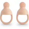 Image de Lot de 2 sucettes grignoteuses en silicone Blush