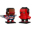 Image de LEGO Marvel Figurines de Captain America et Hulk rouge 40668