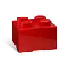 Image de LEGO Autre Brique de rangement 4 tenons - rouge 5006968