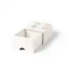 Image de LEGO Autre La brique 4 tenons avec tiroir - blanc 5006208