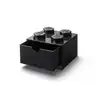 Image de LEGO Autre Brique 4 tenons avec tiroir - noir 5006312
