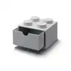 Image de LEGO Autre Brique 4 tenons avec tiroir - gris 5006875