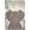 Image de Tapis rectangulaire éléphant Junko (120 x 170 cm)