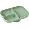 Image de Assiette compartimentée à ventouse en silicone Vert sauge