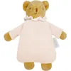 Image de Doudou avec hochet Ours Rose poudré