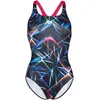 Image de Maillot de bain 1 pièce femme Arena Pro Allover Bleu 44