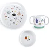 Image de Coffret repas en porcelaine Pomme des Bois (3 pièces)
