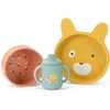 Image de Set vaisselle silicone Trois petits lapins