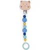 Image de Attache-tétine bois et silicone hamster Puce et Pilou