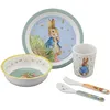 Image de Coffret repas Pierre Lapin vert (5 pièces)