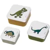 Image de Lot de 3 boîtes à goûter Les Dinosaures