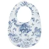 Image de Bavoir bandana Toile de Jouy bleu