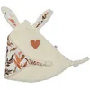 Image de Doudou attache sucette Caramel forest lapin petit coeur (35 x 25 cm)
