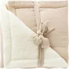 Image de Couverture polaire double gaze de coton biscuit (70 x 100 cm)