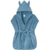 Image de Peignoir de bain soft bambou pierre bleue (0-2 ans)