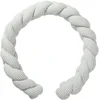 Image de Tresse décorative ouatinée rayé vert de gris (200 cm)
