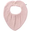 Image de Bavoir bandana réversible bambou et gaze de coton pétale