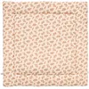 Image de Tapis de jeu réversible et fond de parc fleurs et fausse fourrure beige (100x100 cm)