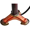 Image de Pompe à pied véritable cuir Selle Montegrappa Charleston made in Italy Rouge 12 Bars