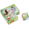 Image de Puzzle cubes en bois Animaux de la Ferme