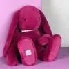 Image de Peluche géante lapin Fleurette Prune (70 cm)