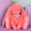 Image de Peluche géante lapin Fleurette Corail (70 cm)