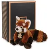 Image de Coffret peluche panda roux Prestige (20 cm)