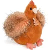Image de Peluche poule orange Les Poulettes Champêtres Chics (20 cm)