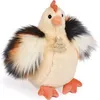 Image de Peluche poule beige Les Poulettes Champêtres Chics (20 cm)
