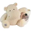 Image de Peluche hippopotame L'Hippo avec plaid écru