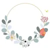 Image de Sticker Grande couronne fleur Jill (80 x 80 cm)
