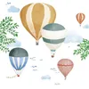 Image de Stickers géants Montgolfière aquarelle