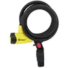 Image de Antivol câble vélo spiral à clé avec support Auvray Noir 10 mm x 1,50 m