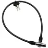 Image de Antivol câble vélo à clé P2R Noir 5 mm x 65 cm