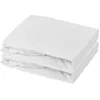 Image de Lot de 2 draps housses en jersey Blanc (70 x 140 cm)