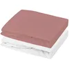 Image de Lot alèse et drap housse Blanc-Old Pink (70 x 140 cm)