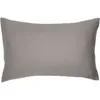 Image de Taie d'oreiller pur coton Gris tourterelle (40 x 60 cm)