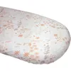 Image de Drap housse en coton bio Yukari Peach pour landau (72 x 33 cm)