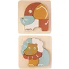 Image de Lot de 2 puzzles bébé en bois