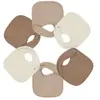 Image de Lot de 6 bavoirs de naissance Nid d'abeille Beige-Choco