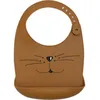 Image de Bavoir en silicone Chat Caramel