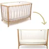 Image de Lit bébé évolutif Kimi Mousse V2 Hazelnut (60 x 120 cm)