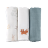 Image de Lot de 3 langes bébé coton bio* Dream Forest