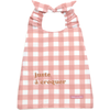 Image de Bavoir élastiqué vichy bois de rose Juste à croquer