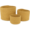 Image de Lot de 3 paniers de rangement Ilse miel