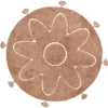 Image de Tapis rond Yva fleur rose (110 cm)
