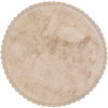 Image de Tapis rond Perla nude (110 cm)