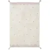 Image de Tapis rectangulaire Minna pois rose (100 x 150 cm)