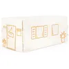 Image de Cabane de table Maison Orange et Beige (90 x 200 cm)
